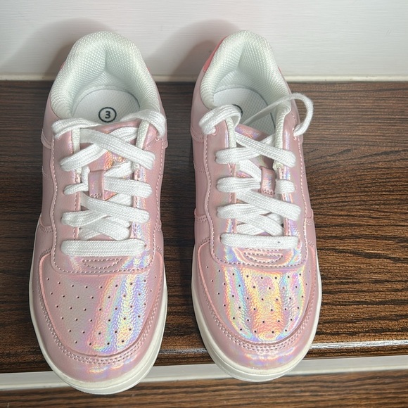 Pink Iridescent Kids Sneakers -Art Class, Sz. 3 - Picture 10 of 10